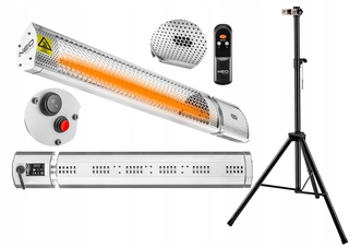 Sálavý ohrievač - NEO INFRAČERVENÝ RADIÁTOR 2000 W reg. DIAĽKOVÉ OVLÁDANIE + STROP