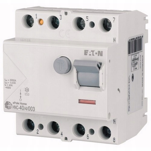 Prúdový chránič Eaton 400 V IP20 40 A