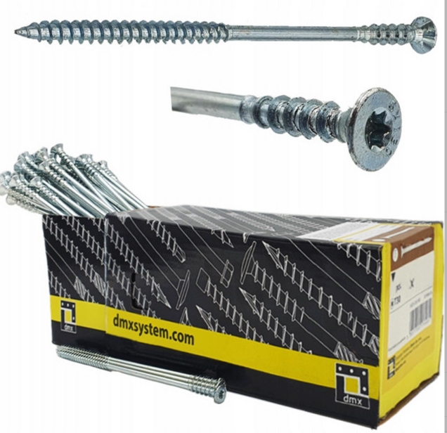 DMX dištančné vyrovnávacie skrutky 6x120 mm 100 kusov