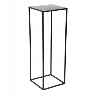 Stojan na kvety - Moderný kvetinový stojaci 70cm čierny kov