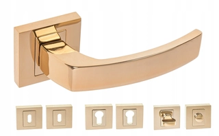 Kľučky na dvere - Nová súprava Venus Golden set s rozetou