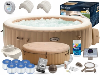 Záhradná vírivka - Intex Pure-Spa 28428 nafukovacia jacuzzi krémová 1098 l okrúhla + 10 ďalších produktov