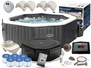 Záhradná vírivka - Nafukovací hydromasážny bazén Intex 795 l + 11 ďalších produktov
