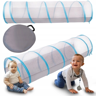 Stan pre deti - Selonis TT-100X-BLUE vyskakovací tunel sivomodrý