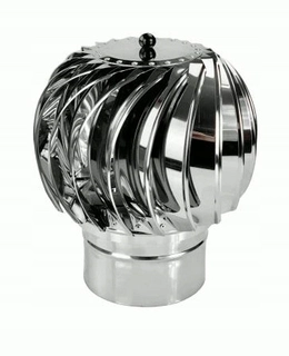 Komínová strieška, čiapka - Komínové haldy Turbovent nerez Fi 150