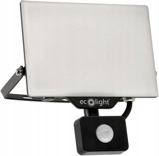 Záhradné halogény - Neutrálny biely halogén 4500 lm 50 W + Vymeniteľný PIR snímač pohybu pre reflektory ECOLIGHT NL-1/2