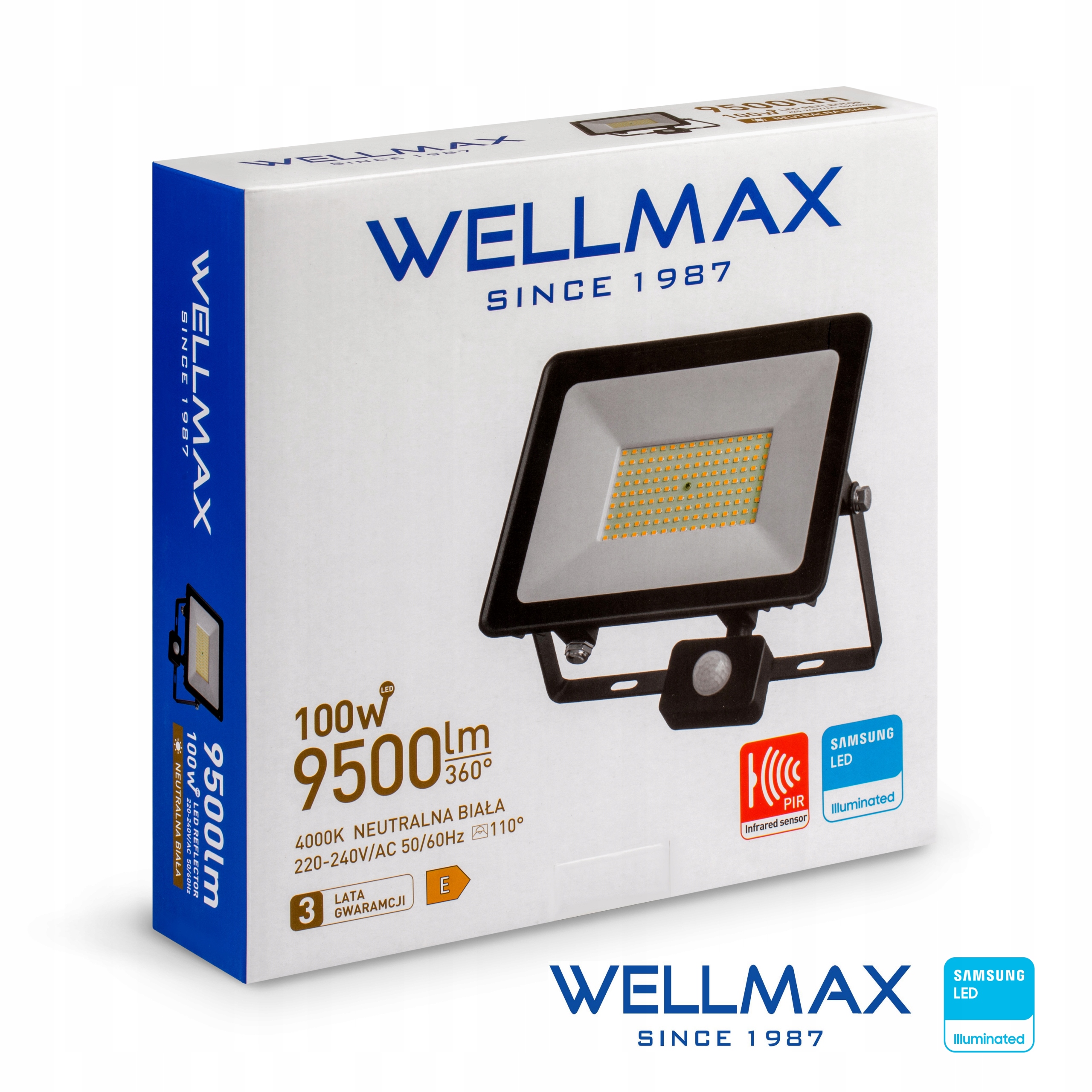 Halogénová neutrálna biela 9500 lm 100 W