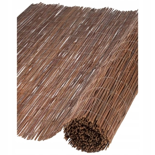 Pletivo, oplotenie - Prírodný plot rohož, vŕba, 1 x 3 m, hrúbka