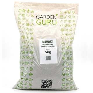 Záhradné hnojivo - Organické, prírodné hnojivo Gardenguru granule 5 kg