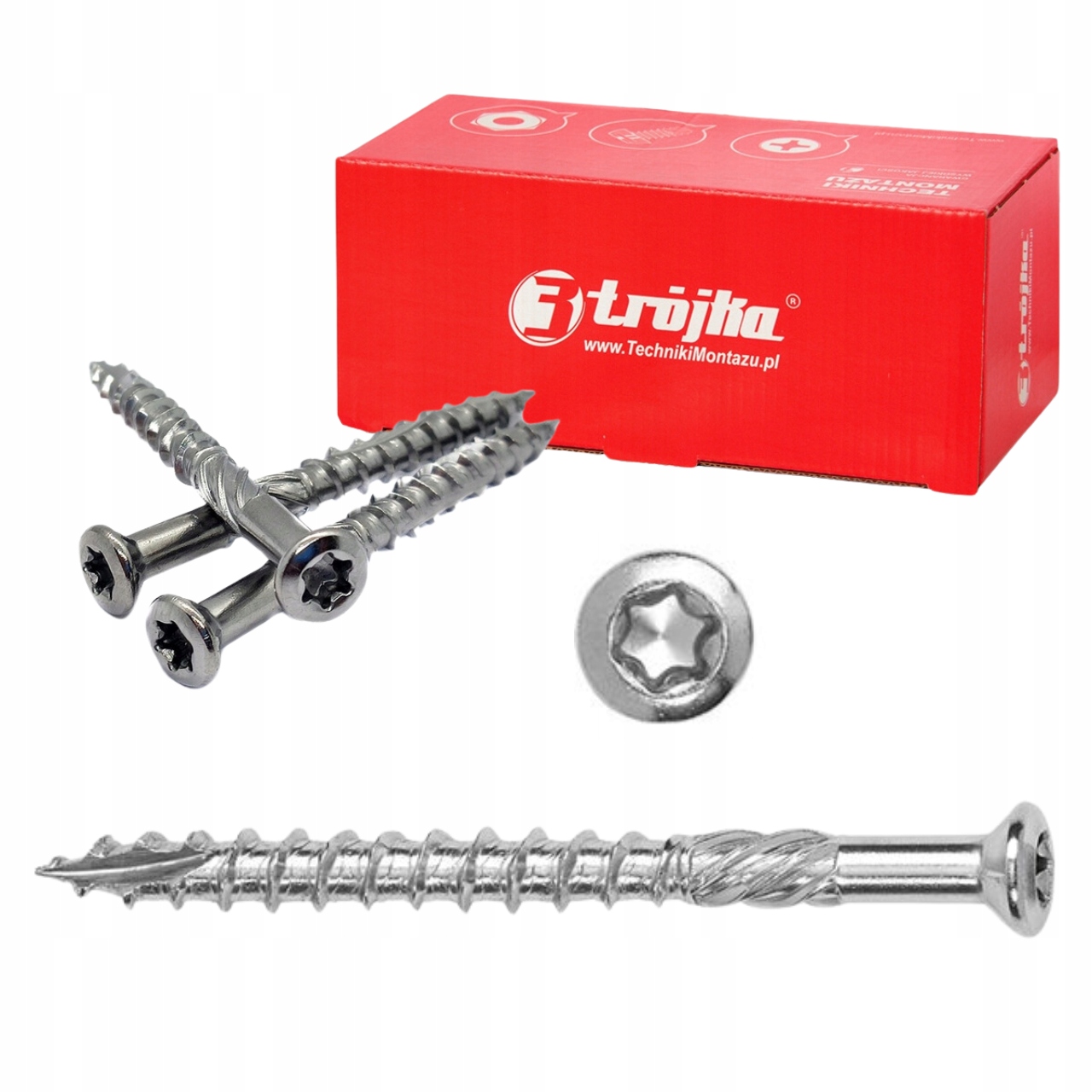 Tri skrutky do dreva 5 x 60 mm 100 ks.