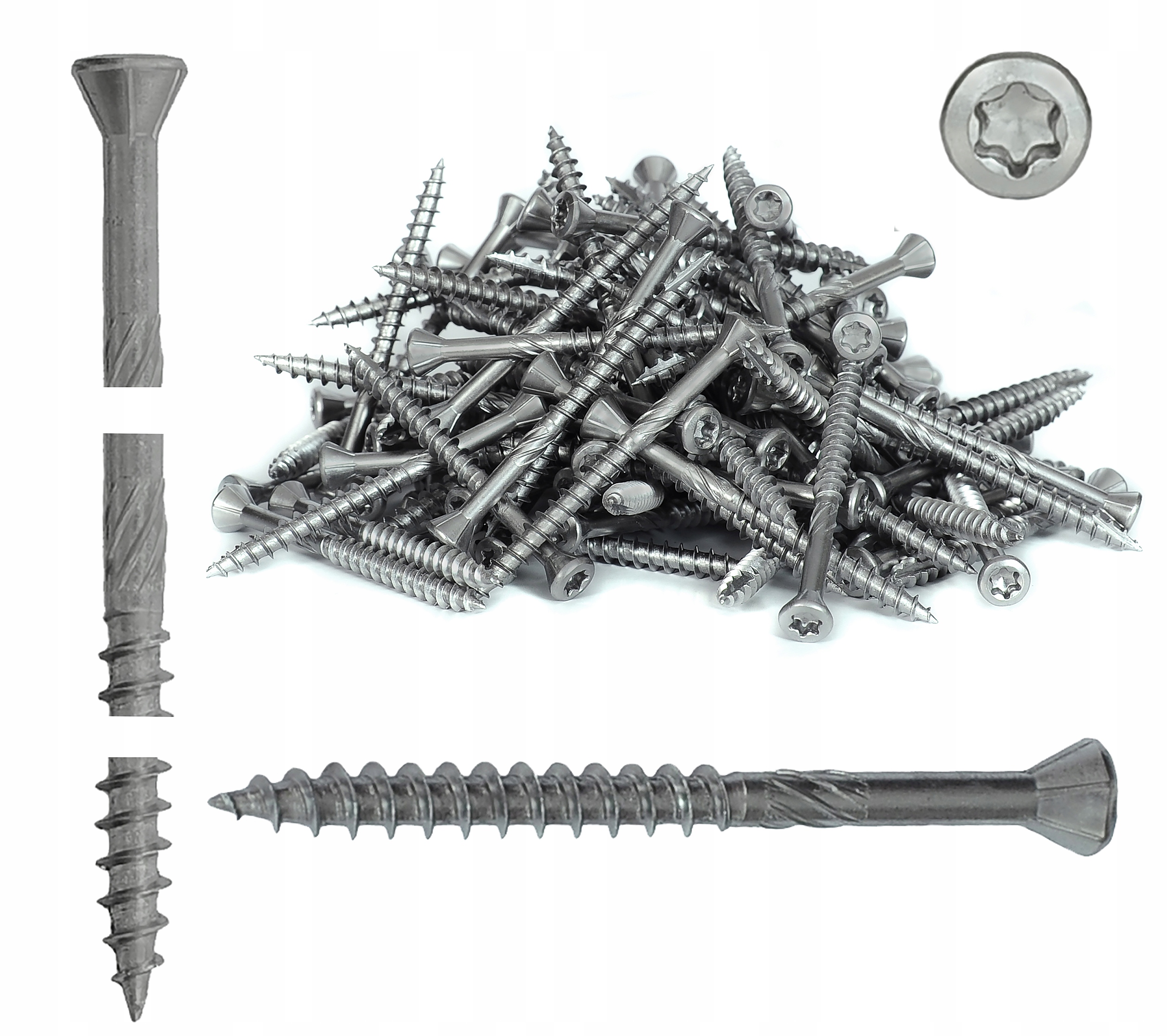 Terasové skrutky Arvex WTR 4.0/40 C2, nerez, 4x40 mm, 500 ks.