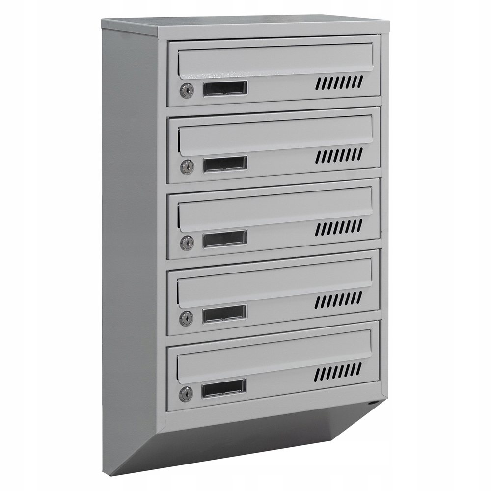 Cebulski letterbox odtiene sivej