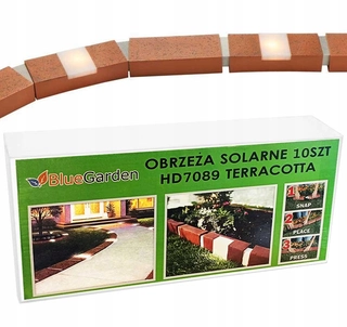 Obrubník palisáda - SOLÁRNA TERRACOTTA TRÁVA HRANY 10 KS 220CM