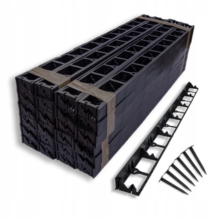 Obruba do záhrady - Agrobord plastová záhradná obruba 1000 cm x 4,5 cm čierna