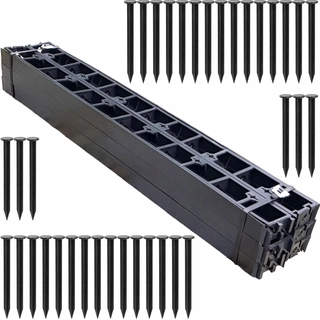 Záhradná architektúra - OKRAJ TRÁVNIKA 5,8cm ZÁHRADNÉ okraje PALISADA eco BORDER 36 kotvy 12m