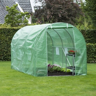 Skleník - ZÁHRADNÝ GREENHOUSE, 350x200x200, 140 g / m², ZELENÝ