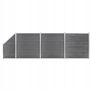 Pletivo, oplotenie - WPC plot 3 štvorcové panely 1 šikmé 619x18