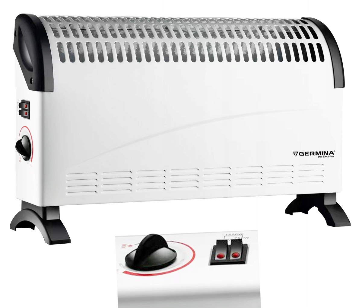 GERMINA DER ELEKTRIKER 1500 W biely konvektorový ohrievač