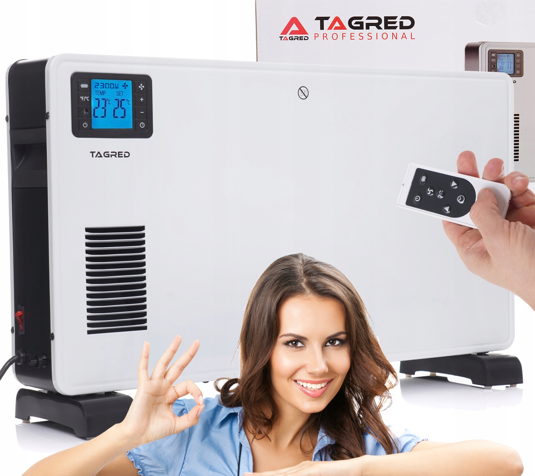 Konvektor TAGRED 2300 W biely