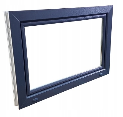 Ekonomické okno 800X600 Antracit Mega