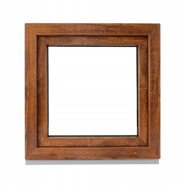 Okno PVC 50 X 50 / 500 X 500 Okná Zlatý dub z ruky