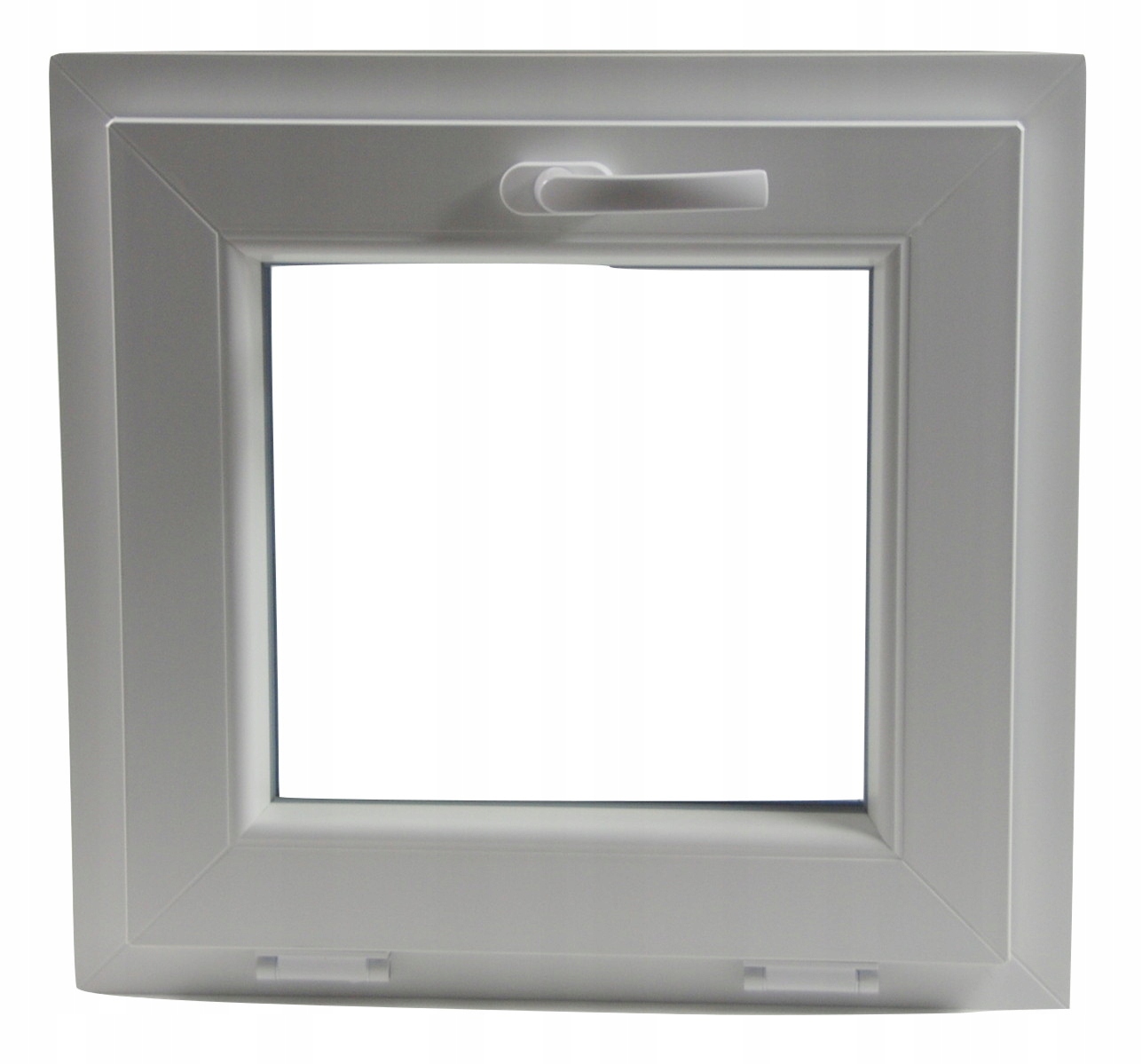 Okno PVC 565 x 535 výklopné biele - MAT sklo