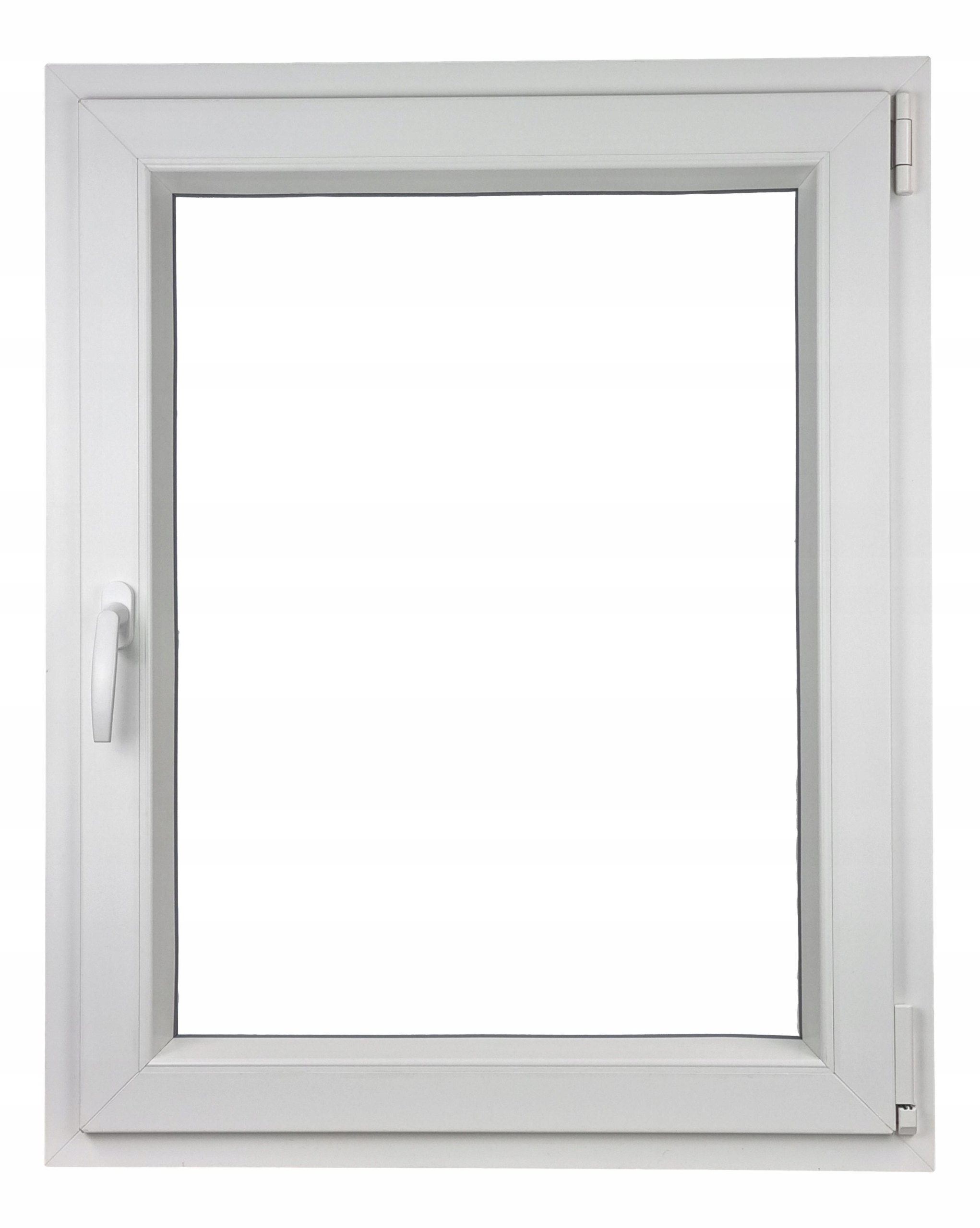 PVC OKNO RU Pravé 600x500 / 60x50 BIELE, Z RUKY