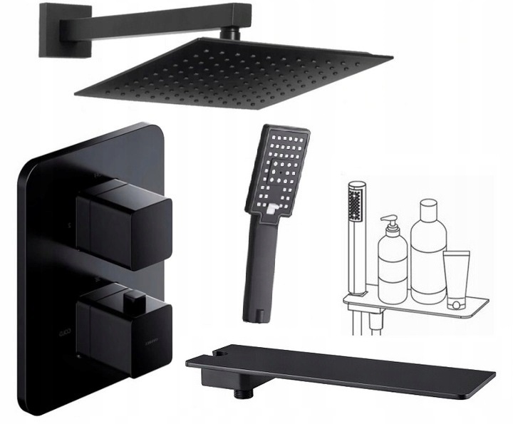 Omnires Parma, Cubic podomietkový sprchový set
