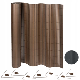 Markíza, kryt, zástena - PVC RT Kryt pre Bamboo Balkón Terasa - 120x500cm