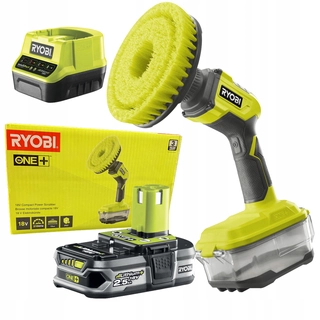 Záhradná metla, kefa - Ryobi elektrická akumulátorová kefa + sada elektrického náradia Ryobi RC18120-125 3 kusy