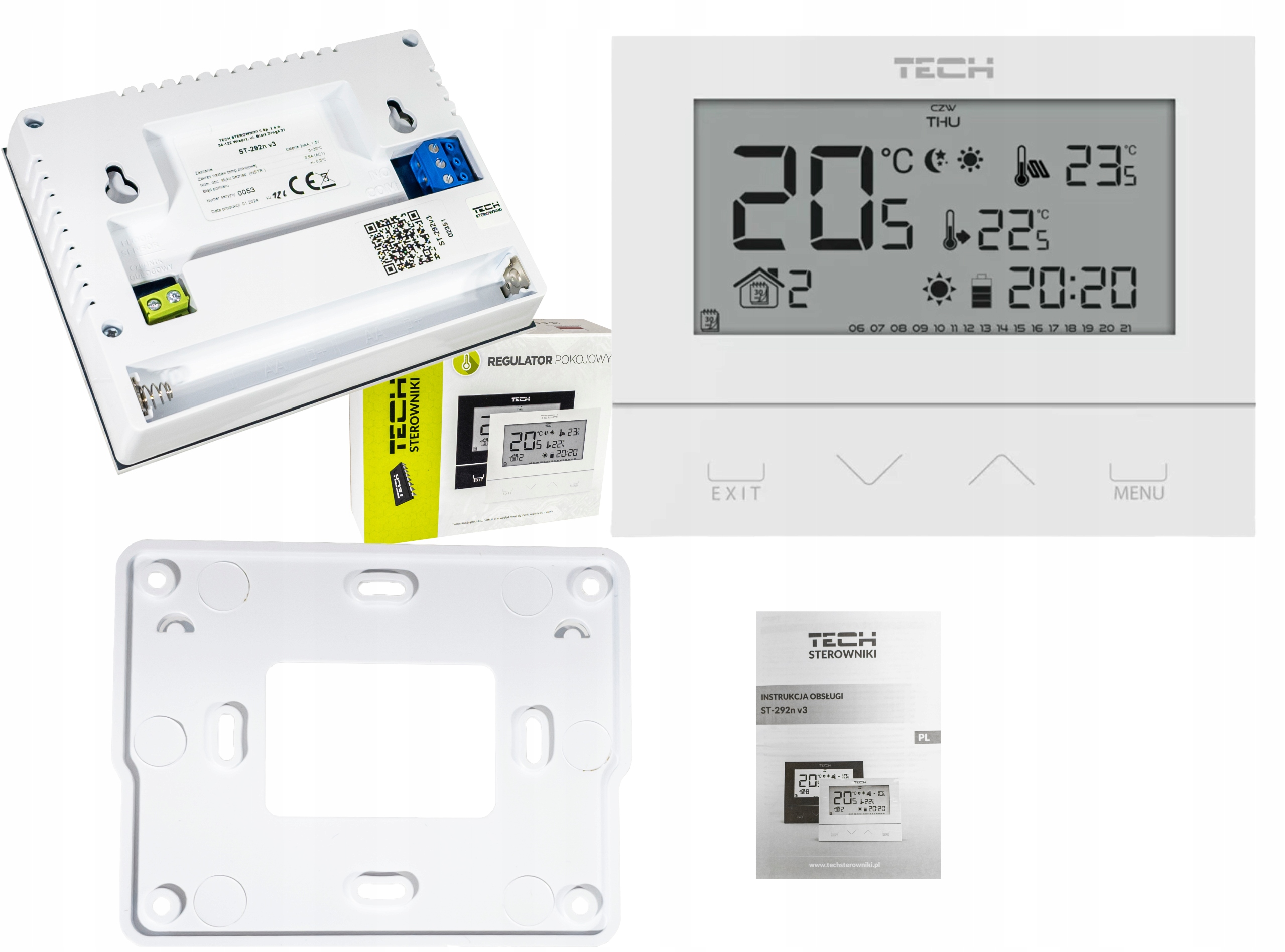 Izbový ovládač Tech Controllers WG.11.0431 biely