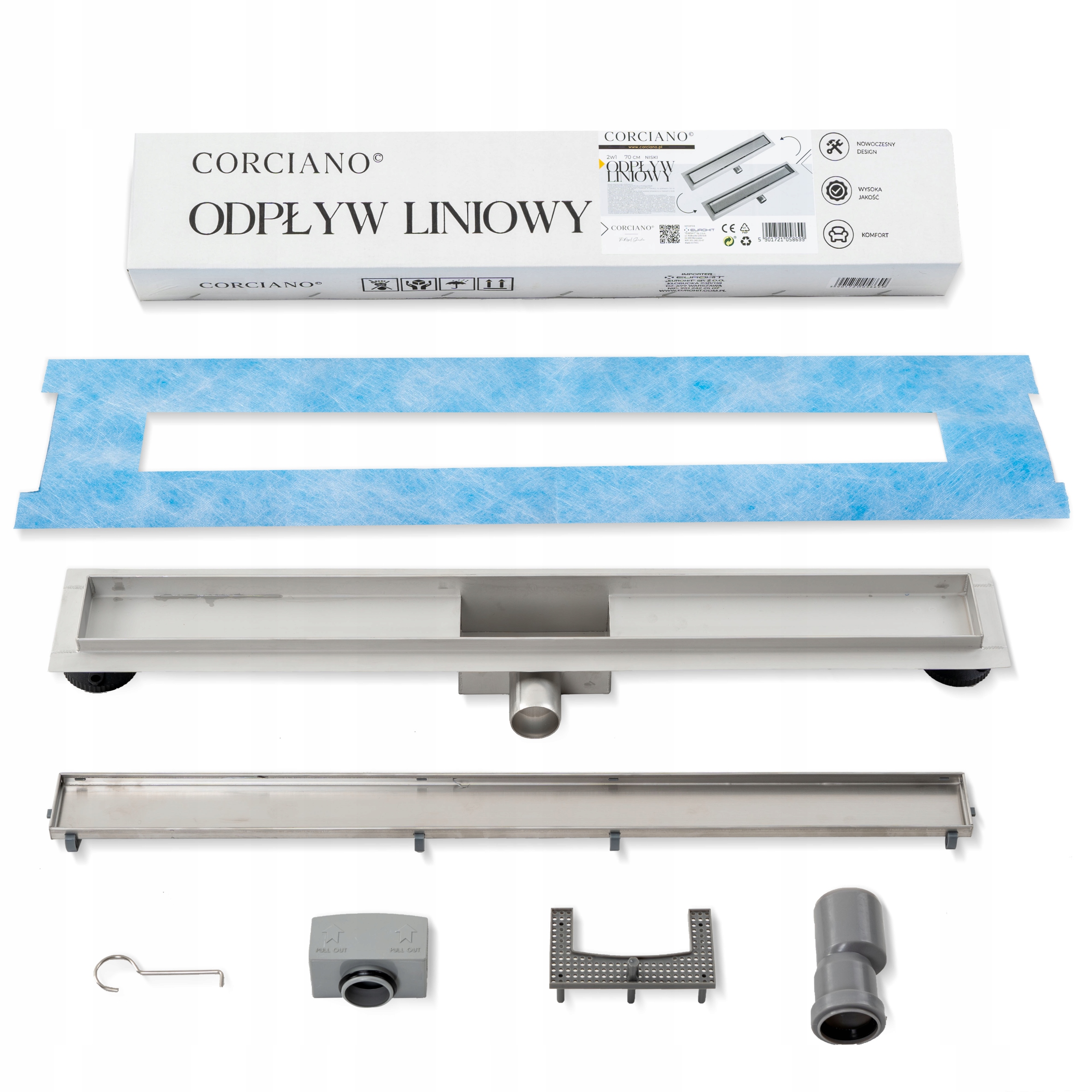 Hydroland SLEEK lineárny odtok 80 cm