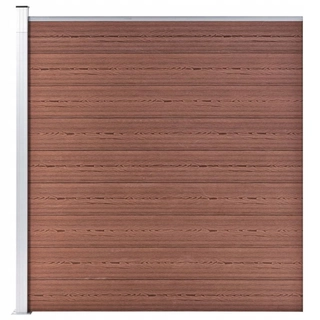 Pletivo, oplotenie - Záhradný plot, WPC, 175x186 cm, hnedá