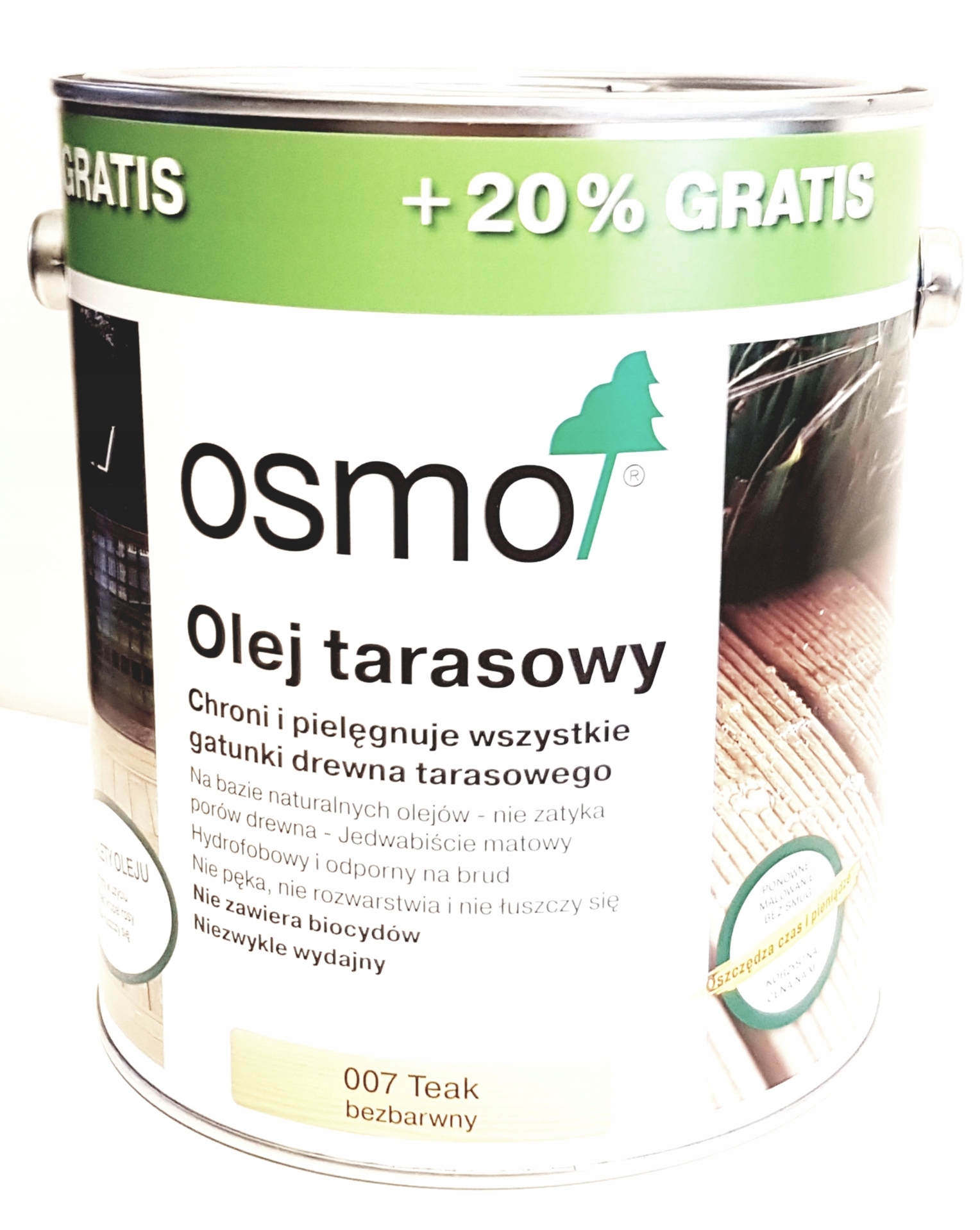 Osmo 007 Terasový olej 3l Bezfarebný