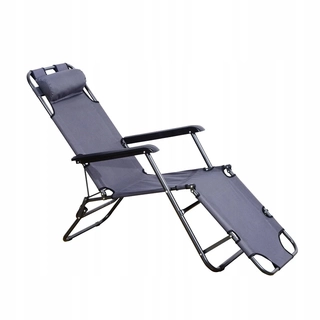 Záhradné lehátko, ležadlo - Outsunny Garden Decker 178cm Gray