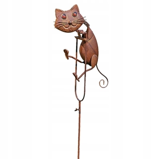 Dekoratívne záhradné kyvadlo. Metal Cat Brown