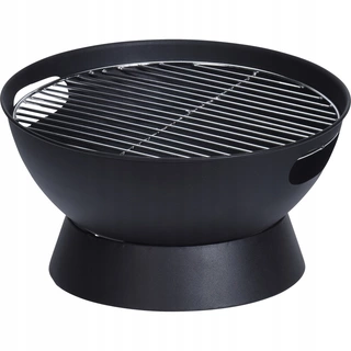 Ohnisko do záhrady - GRILOVÝ PEC S GRIDOM 50CM ČIERNY PEVNÝ