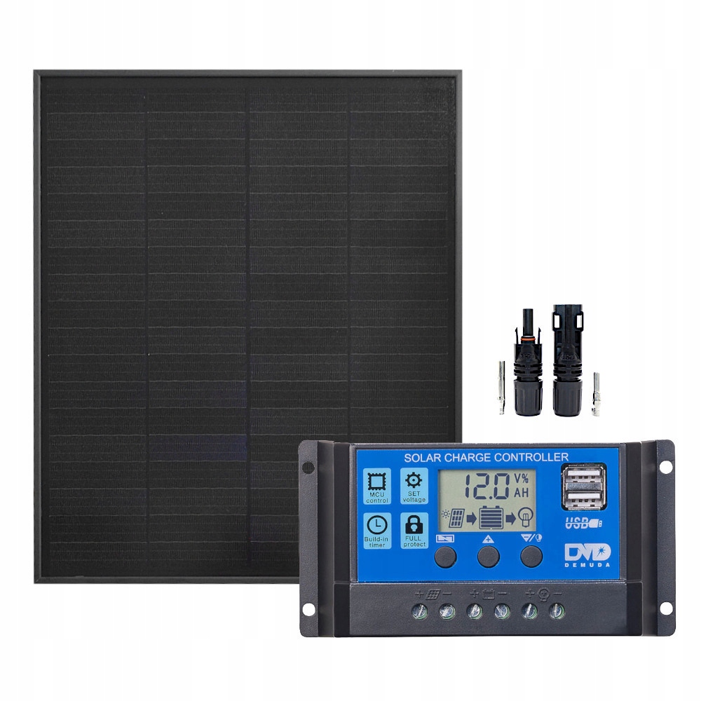 Solárna sada 50W 10A 2xUSB