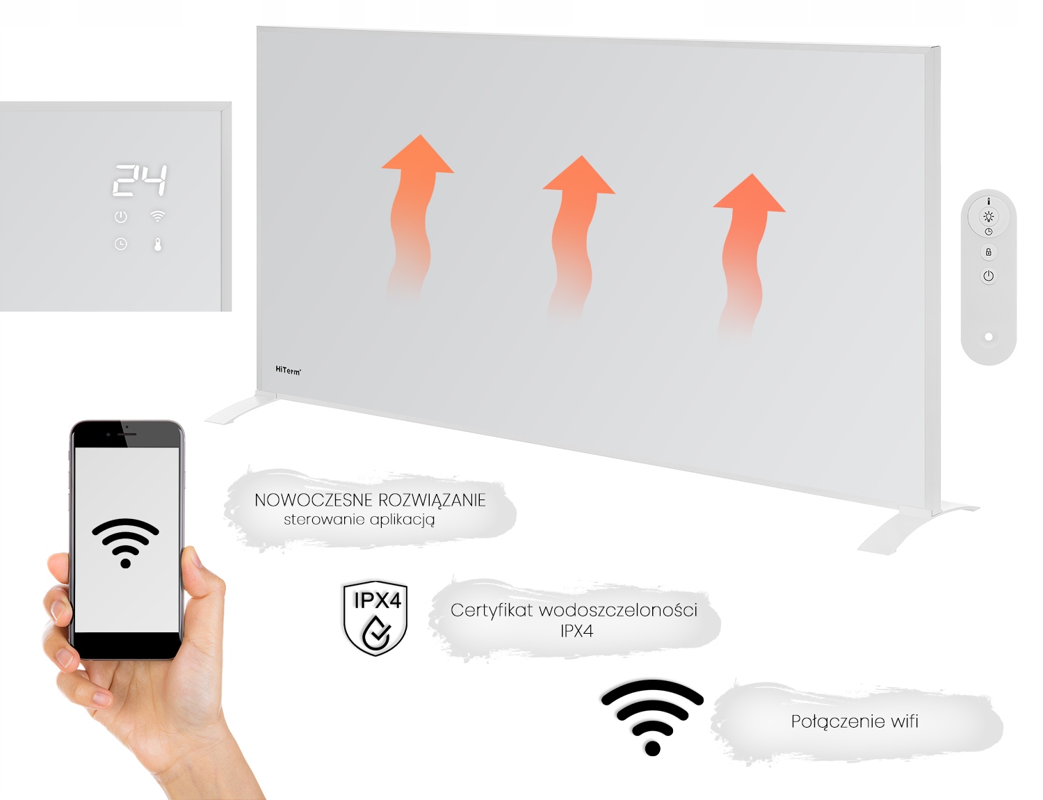 WI-FI INFRAČERVENÝ PANELOVÝ OHRIEVAČ 720W