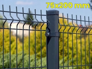 Pletivo, oplotenie - 3D plotový panel Anthracite 250 cm/173 cm/4 mm