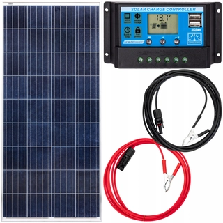 Solárny panel - SOLÁRNY PANEL SOLÁRNA BATÉRIA 150W 12V REGULÁTOR