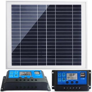 Solárny panel - Solárny panel solárne batérie + 30W Regulátor