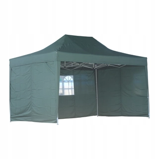 Predajný stan, altánok - PAVILÓN, STAN S 3 STRANAMI zelený -840-164 GN