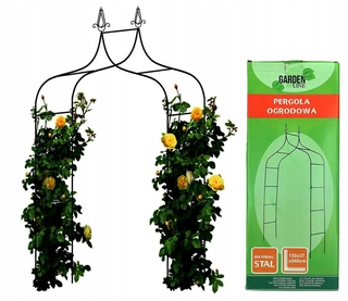 Perangola -  ZÁHRADNÝ PERGOLA ARCH PRE RUŽOVÉ KVETY 240cm + KOTVY