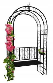 Perangola -  ZÁHRADNÁ PERGOLA NA KVETY 238cm.LAVICA