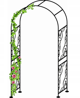 Perangola -  ZÁHRADNÁ PERGOLA PRE KVETY RUŽOVÉ KVETY 215cm ARC