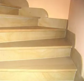 Pieskovcové stupne stupňov vnútorný kameň