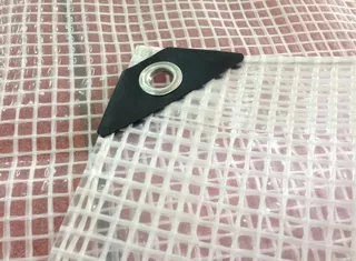 Krycia plachta - TRANSPARENTNÁ ZOSILNENÁ TARP 5x6 100g BIELA 6x5