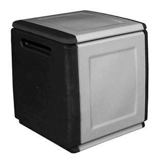 Záhradný úložný box - Plastový záhradný box, 160 l, sivý