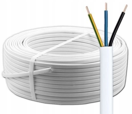 Plochý elektrický kábel, inštalácia YDYp Ospel 3 x 2,5